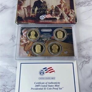 2009 US MINT PRESIDENTIAL $1 COIN PROOF SET